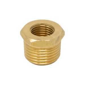 Brass Pipe Bushing, 3/8" x 1/4"