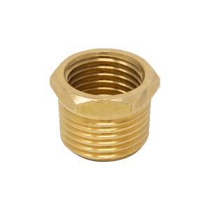 Brass Pipe Bushing, 1/2" x 3/8"